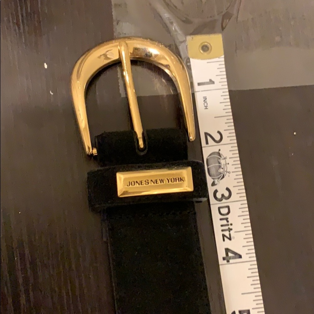 Jones New York Black Belt with Gold Buckle